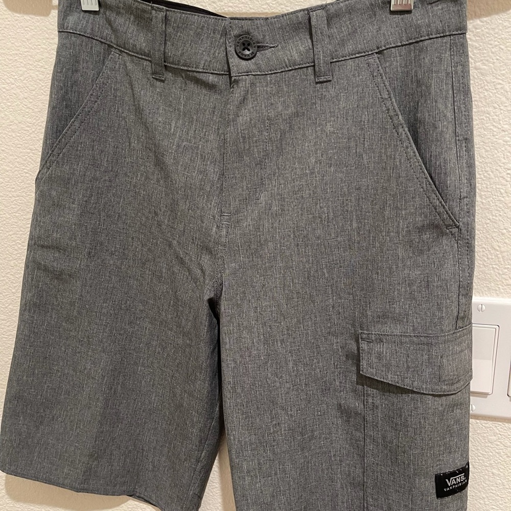 Boys Vans lightweight gray shorts